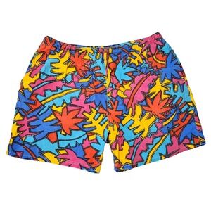 Vintage Trend Basics Swim‎ Trucks Mens XL Retro 90s Y2k Abstract Summer Beach